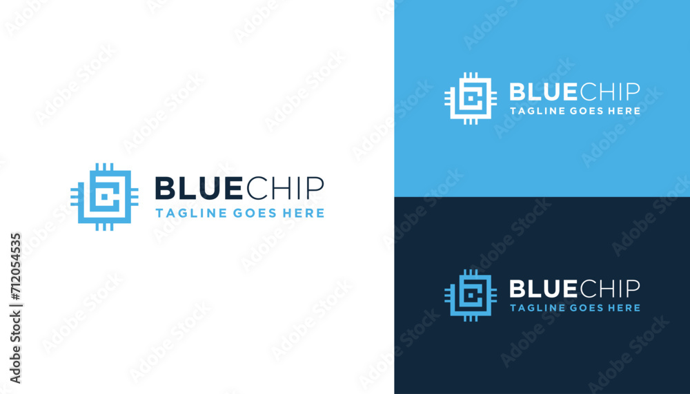 Modern Initial Letter BC C B CB with Futuristic Chip Board Technology Line Art Logo Design Modern Initial Letter BC C B CB with Futuristic Chip Board Technology Line Art Logo Design