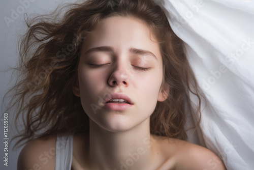 Young Woman Experiencing Orgasm
