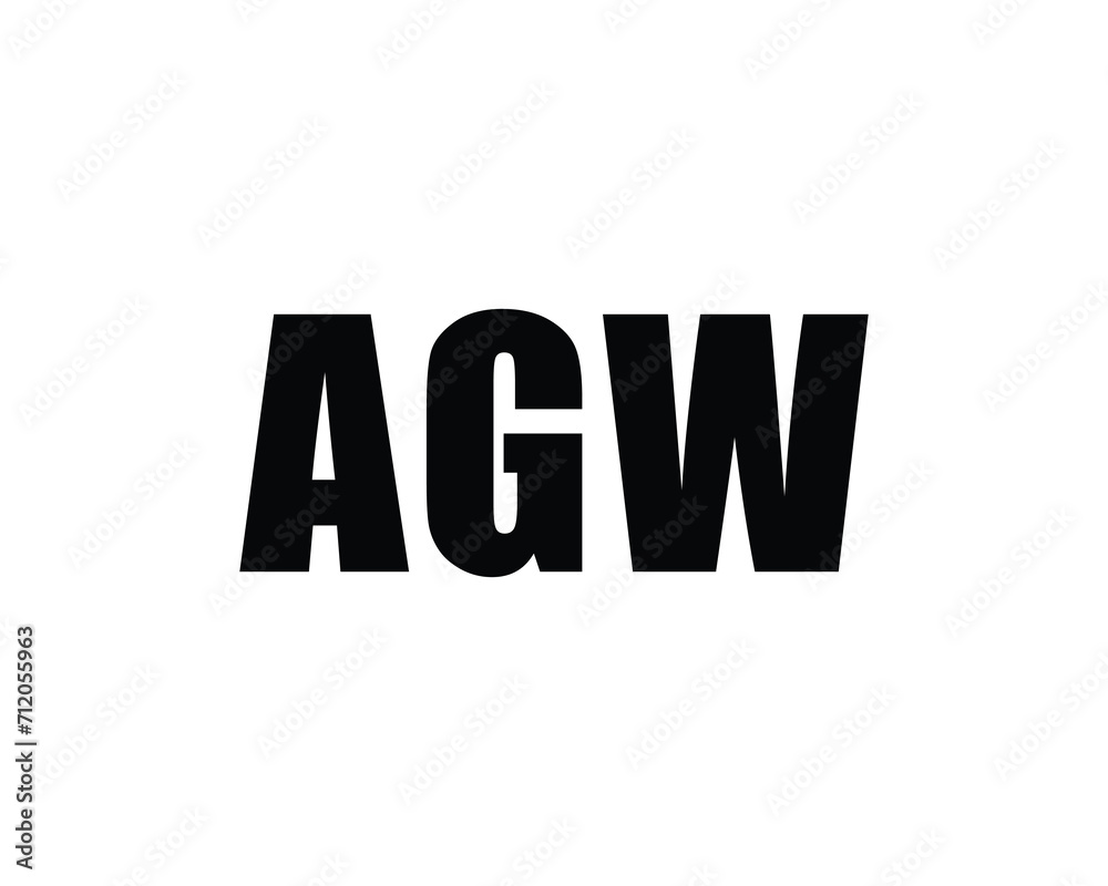 AGW LOGO DESIGN VECTOR TEMPLATE AGW LOGO DESIGN VECTOR TEMPLATE