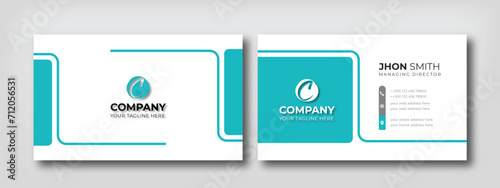 Modern Business Card Design Creative And Clean Professional Corporate Business Card Template For Brand Identity.