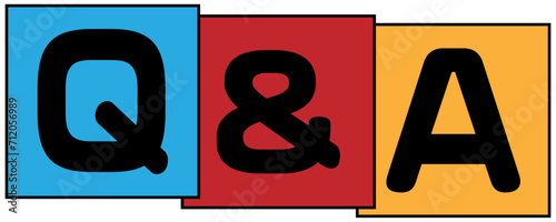 Q&Aのイラスト カラー
