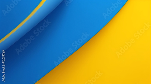 Abstrakter Grunge-Hintergrundvektor mit Pinsel und Halbtoneffekt, Template-Design-Banner mit blauem und gelbem Farbverlauf der ukrainischen Flagge 