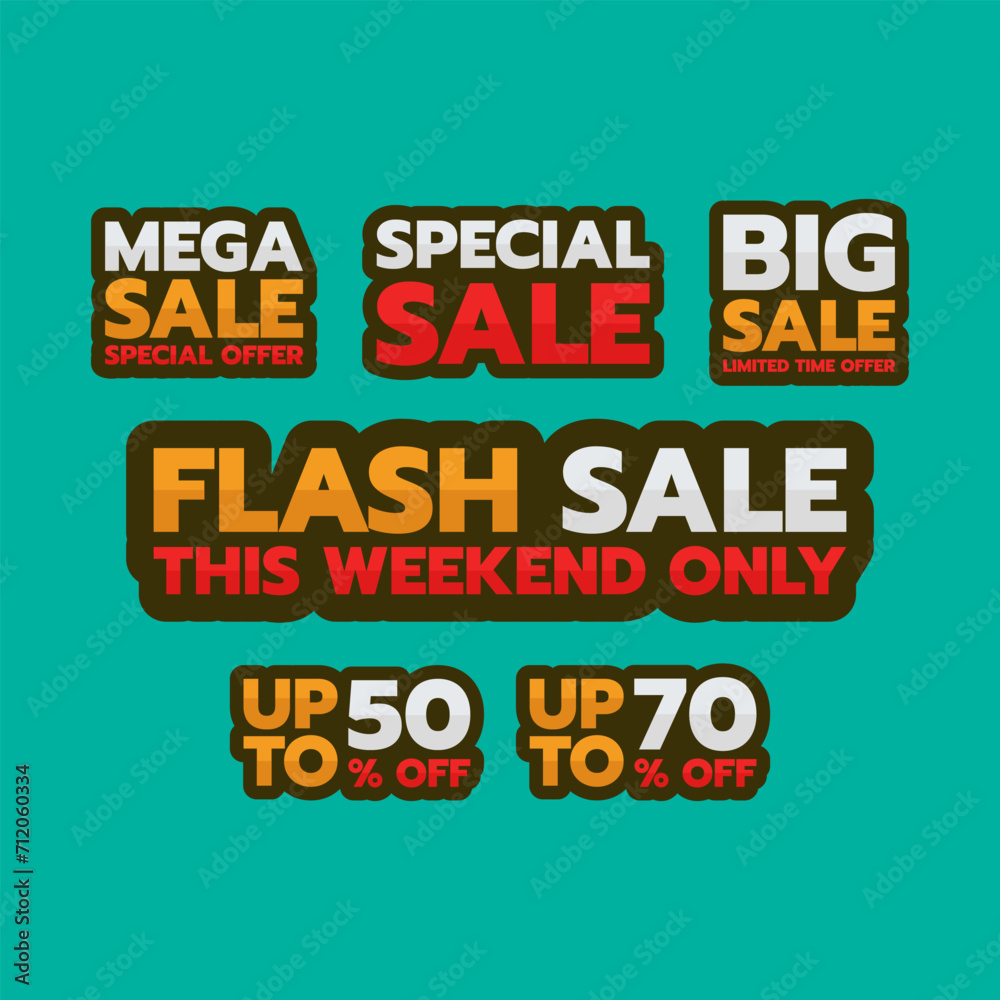 Fototapeta premium Sale discount text label vintage retro classic