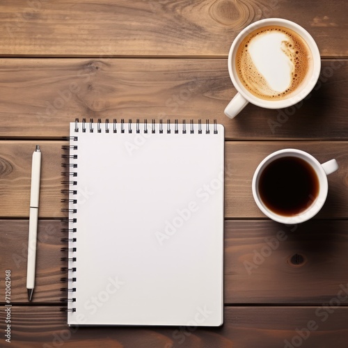 Office supplies and business devices on a modern wooden office desk