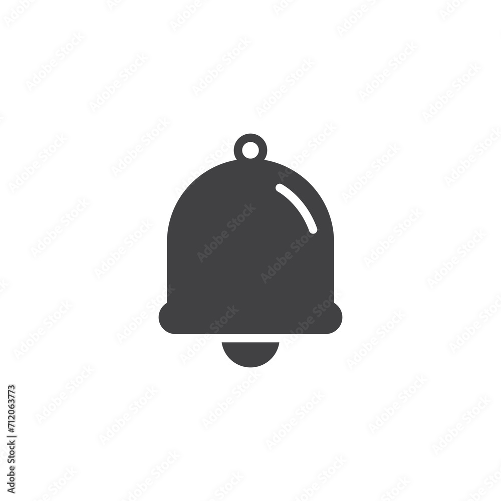 Obraz premium Notification bell vector icon