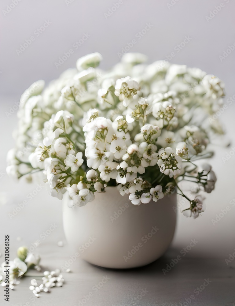 white gypsophila flower