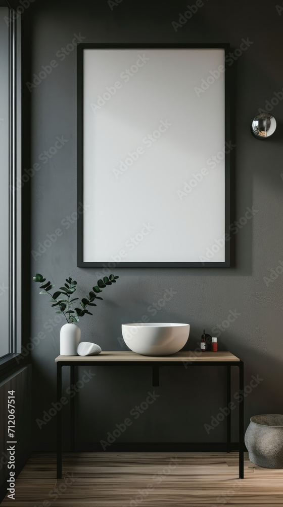 black frame on the wall, black frame on the wall,