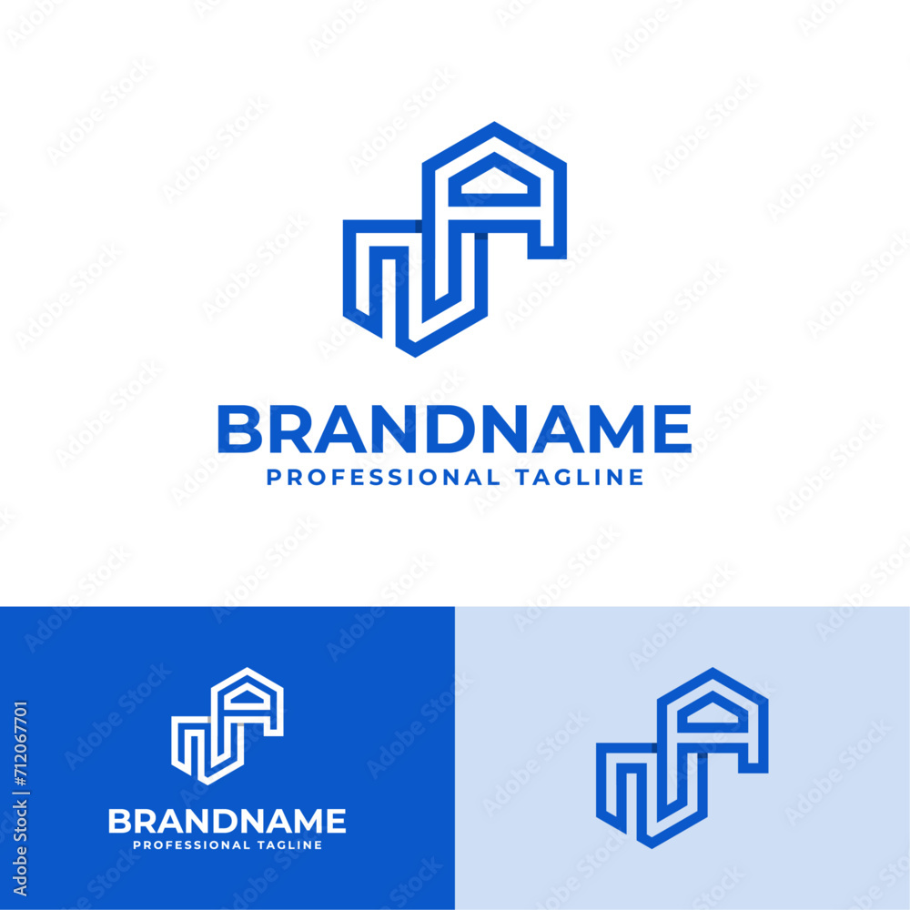 Modern Initials NA Logo, suitable for business with NA or AN initials Modern Initials NA Logo, suitable for business with NA or AN initials