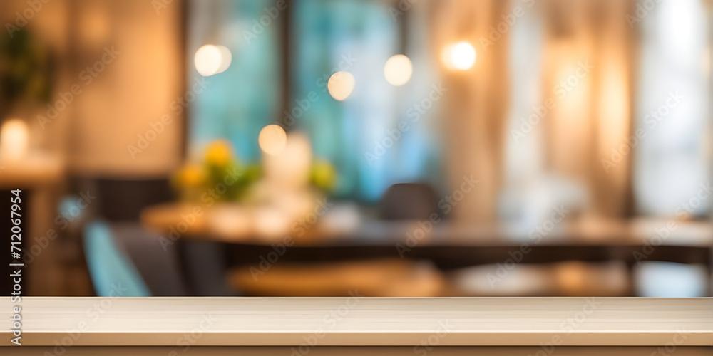 Empty table with abstract blurred background. blur living room. for product display. Empty table with abstract blurred background. blur living room. for product display.