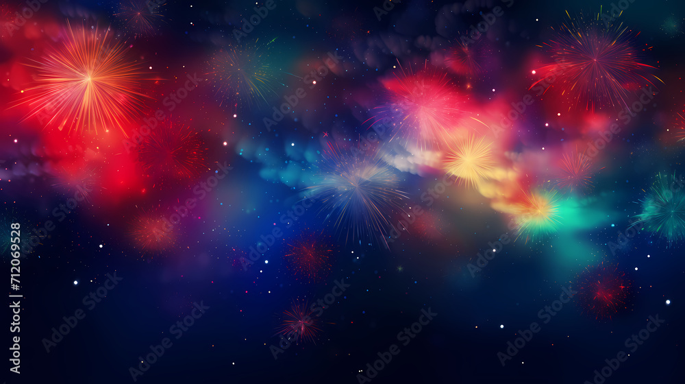 Fireworks background for celebration, holiday celebration concept Fireworks background for celebration, holiday celebration concept