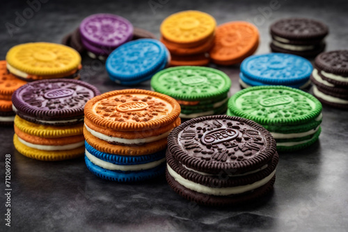 Colorfull Chocolate Biscuits