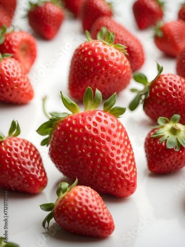 Strawberry. Fresh organic berries macro. Fruit background 