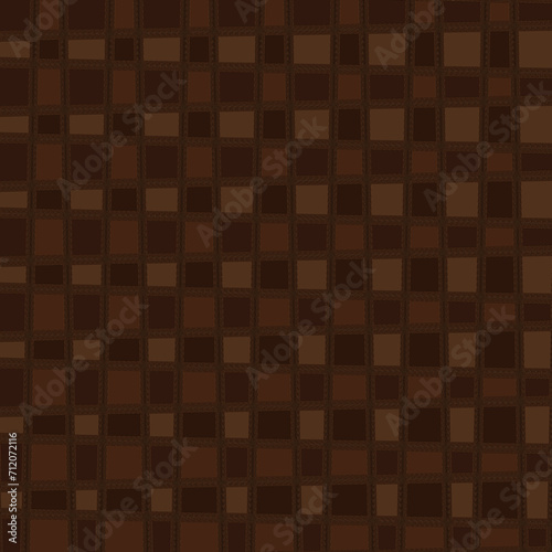 Check brown and beige plaid pattern tweed. Seamless neutral glen plaid vector illustration for spring summer autumn winter dress, scarf, jacket, skirt, plaid background, tartan floor.