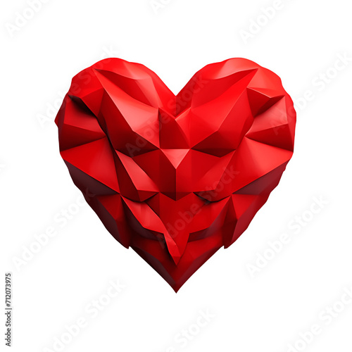 Wallpaper Mural red heart, 3D Torontodigital.ca