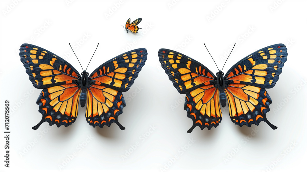 Naklejka premium butterfly isolated on white