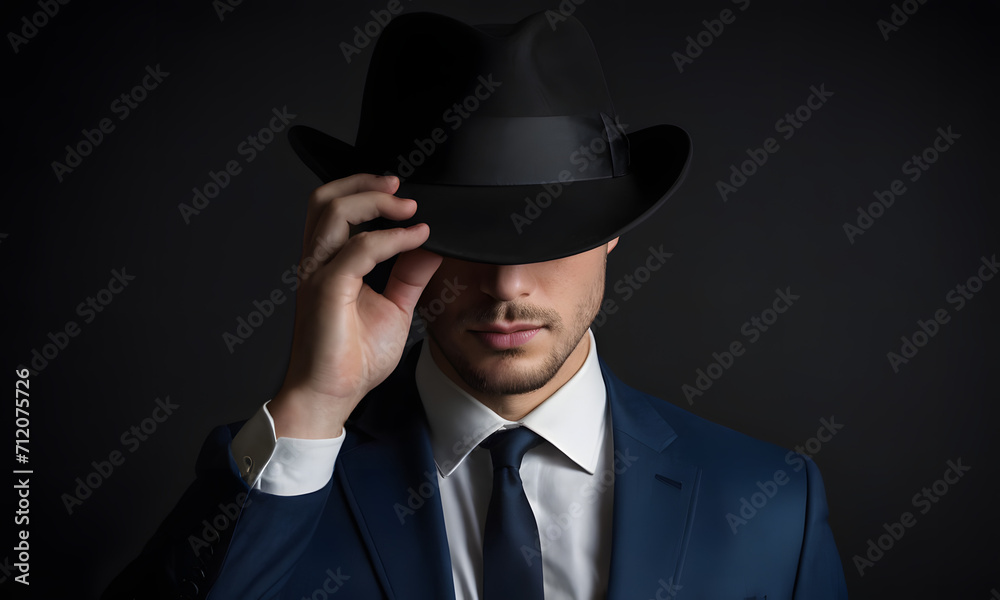 mysterious man with hat 
