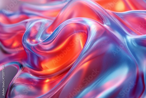 Holo abstract 3D shapes background