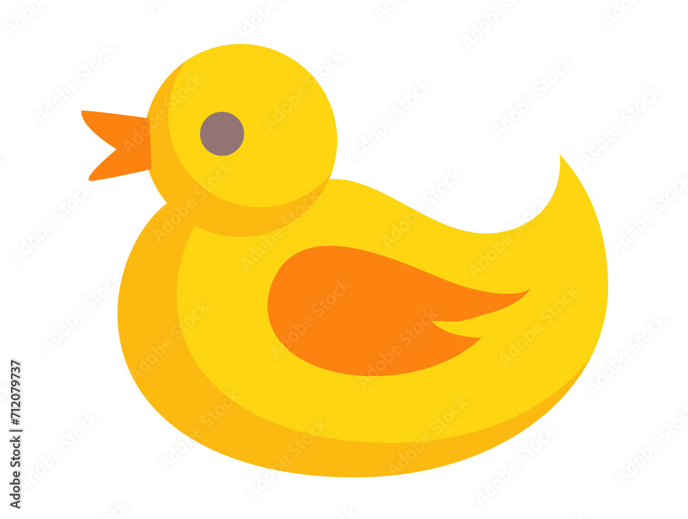 Yellow rubber duck toy. Png illustration. Yellow rubber duck toy. Png illustration.