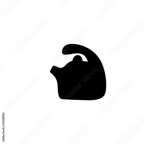Ceramic teapot and kettle silhouette