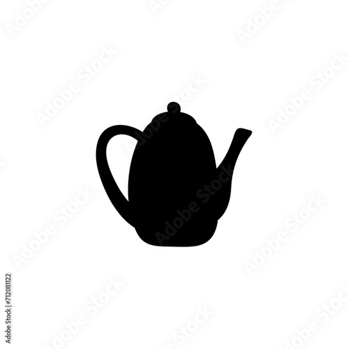 Ceramic teapot and kettle silhouette