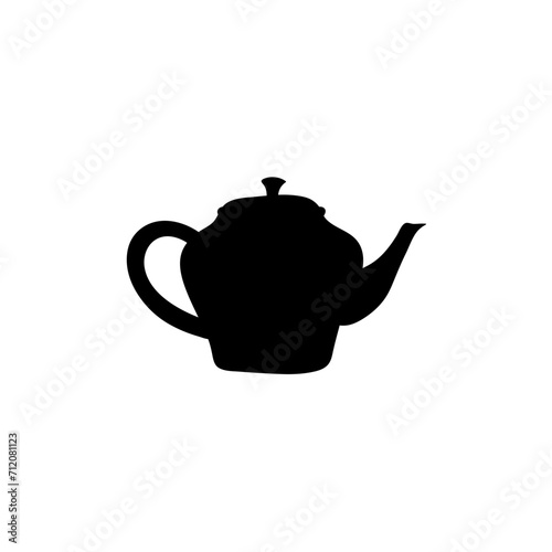 Ceramic teapot and kettle silhouette