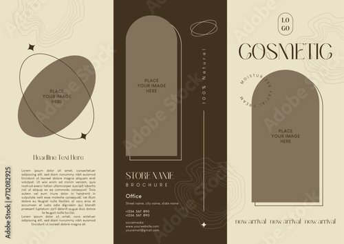 Beauty Cosmetic Store Trifold Brochure