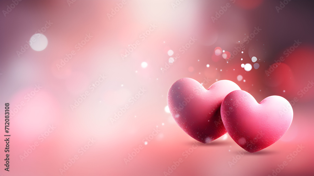 valentine background with hearts