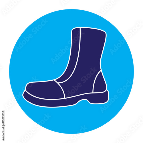 boots icon logo vector image