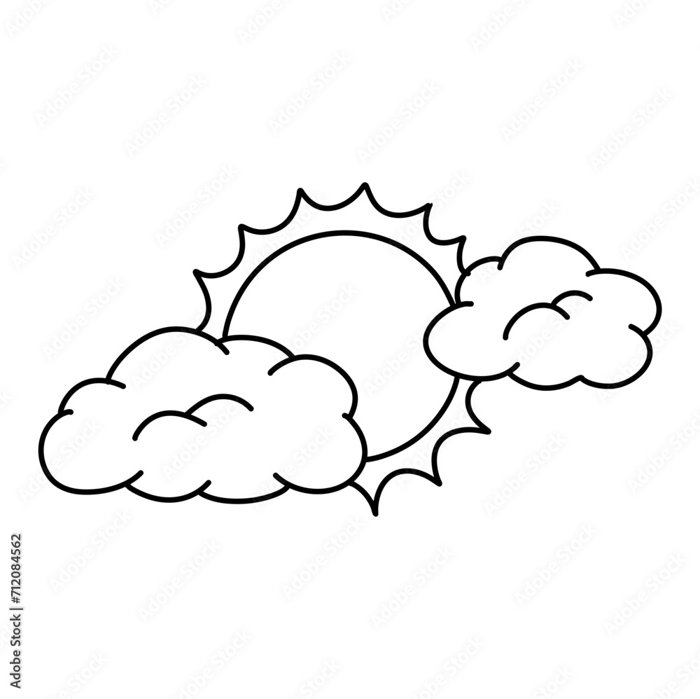 weather drawing Vector weather drawing Vector