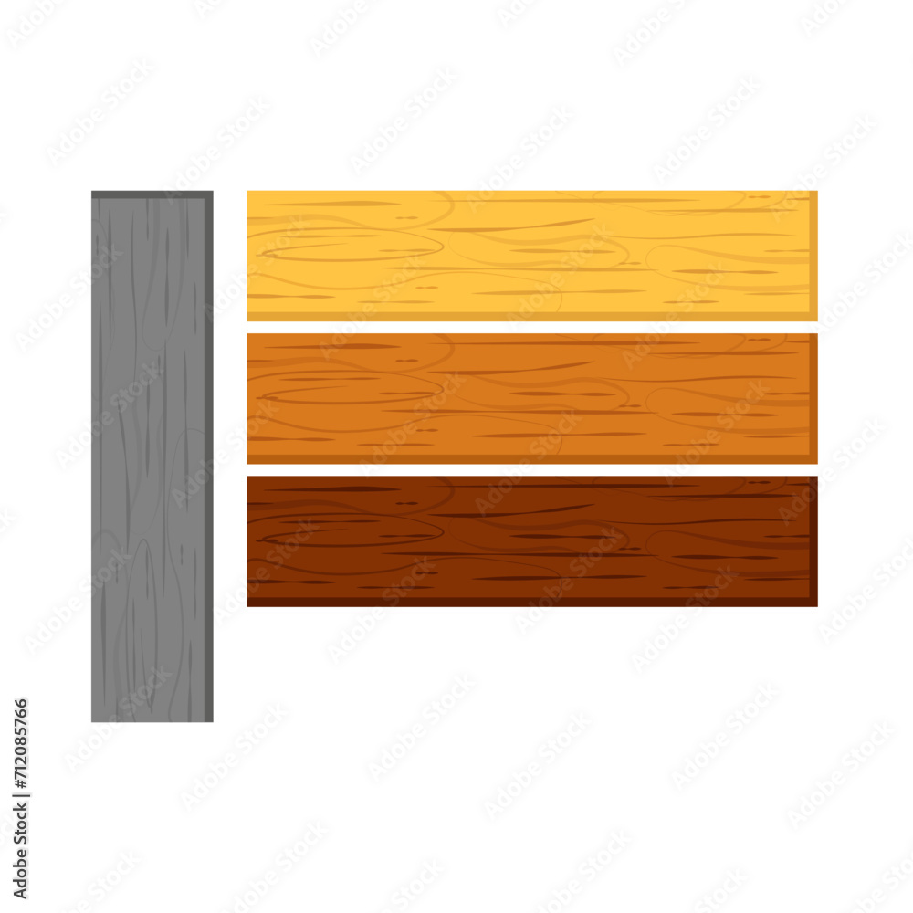 Realistic vector illustration of wooden planks isolated on white background. Set of light and dark brown wooden boards, gray for signage design. Realistic vector illustration of wooden planks isolated on white background. Set of light and dark brown wooden boards, gray for signage design.