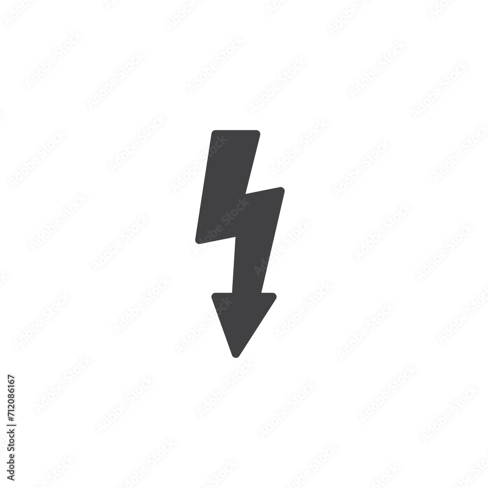 Lightning arrow vector icon Lightning arrow vector icon