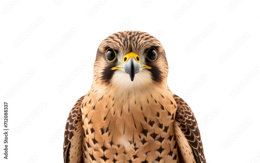 Fototapeta premium Commemorating with the Falcon's Grace on White or PNG Transparent Background