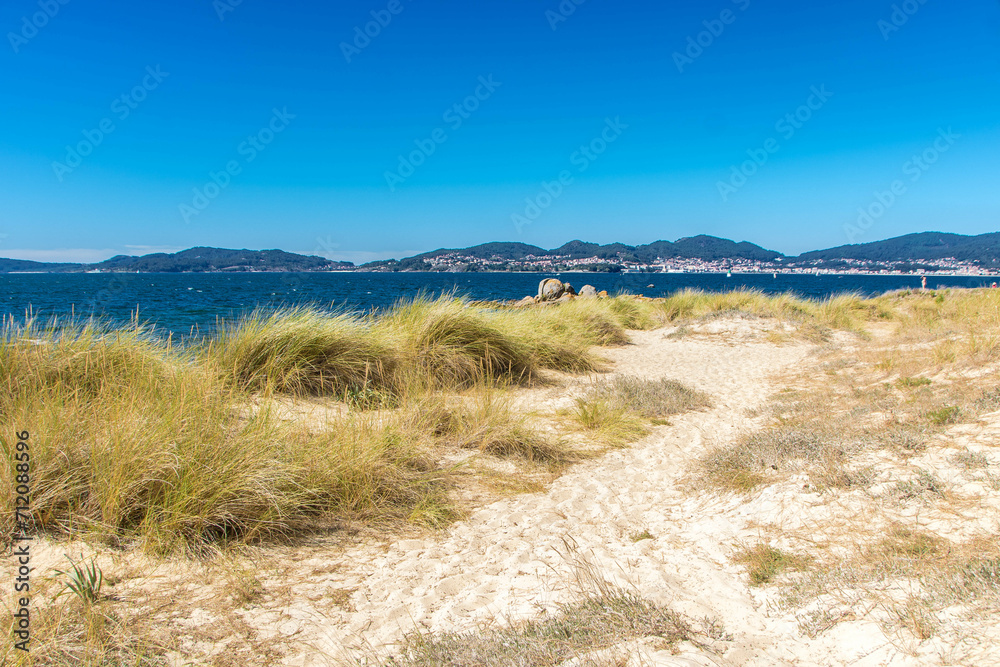 Samil beach at Vigo in Galicia