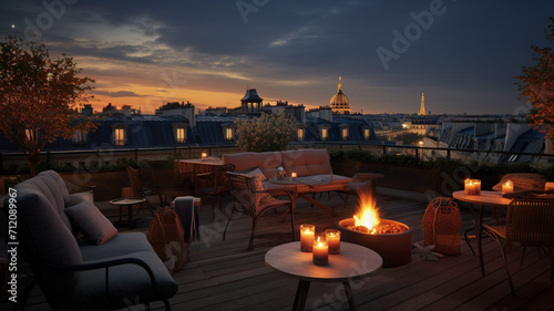 A stylish boutique hotel in Paris with a romantic eve room