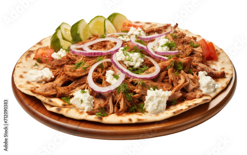 Elevate Your Palate with the Flavors of Gyro Plate on White or PNG Transparent Background
