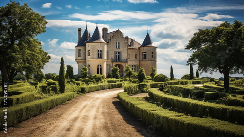 An elegant French chateau-inspired winery in Bordeaux royalty