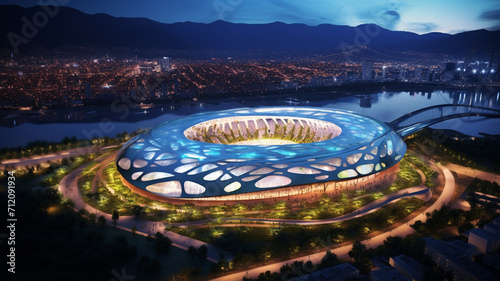 Rio de Janeiro Sports Stadium An architecturally structure construction photo