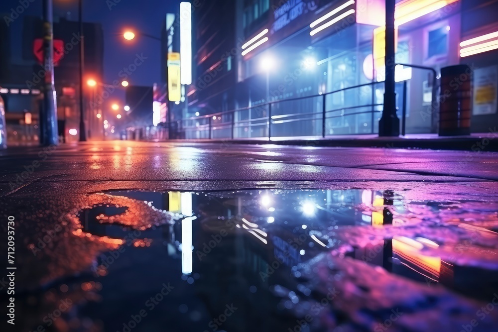 Obraz premium Rainy Night in the City