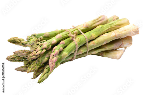 Asparagus on white background isolated