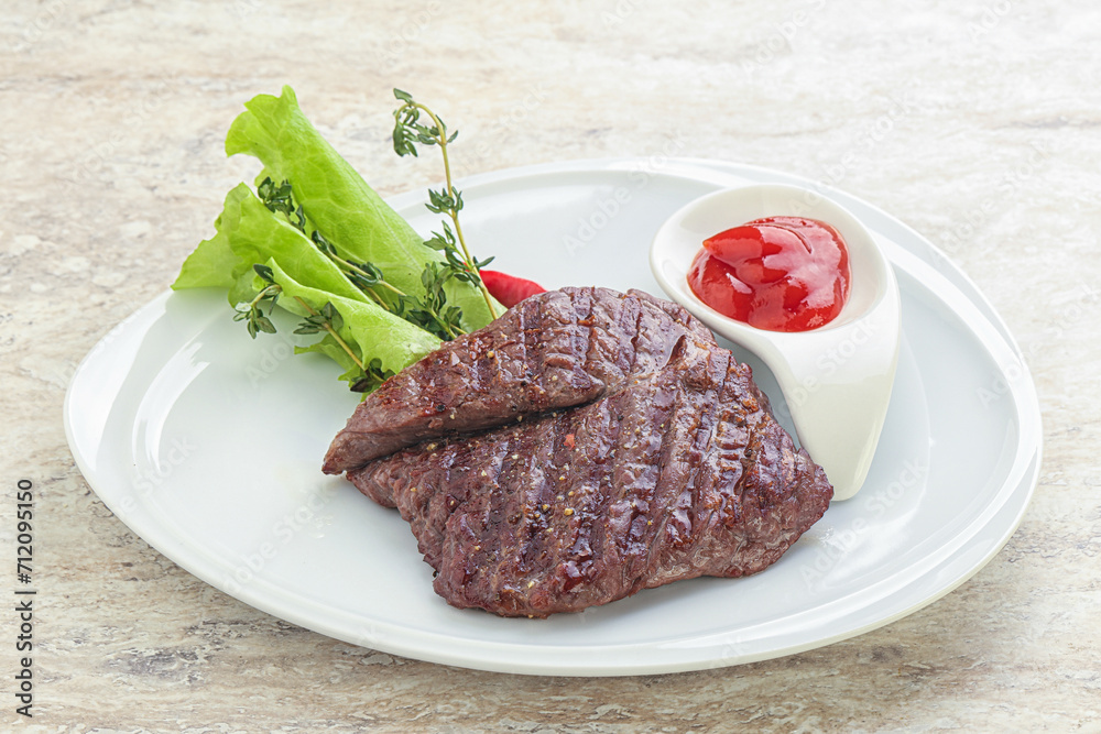 Grilled machete skirt beef steak Grilled machete skirt beef steak