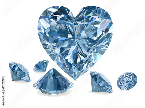 beautiful gem on white background  high resolution 3D image 