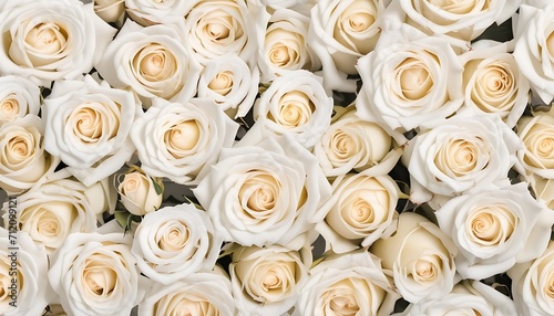 bouquet of white roses closeup background 