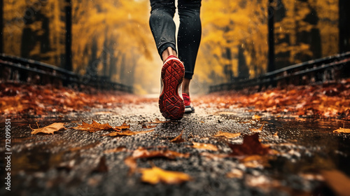 autumn runner feet photo