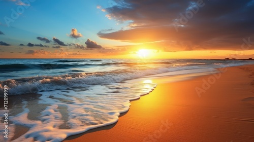 sand sun ocean background illustration summer paradise, relaxation vacation, coast horizon sand sun ocean background © vectorwin