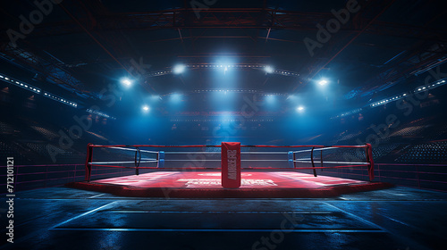 boxing arena with stadium light © Aura