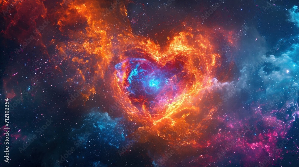 A galaxy that a heart shape love. A galaxy that a heart shape love.