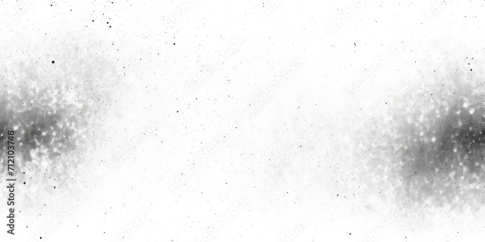 Obraz premium Subtle halftone texture overlay. Monochrome abstract splattered background.