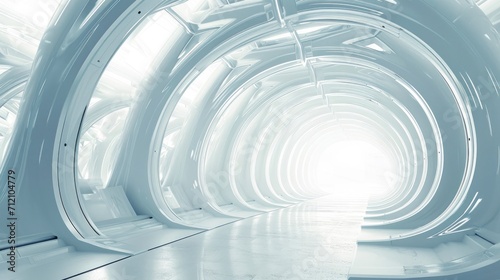 white futuristic background