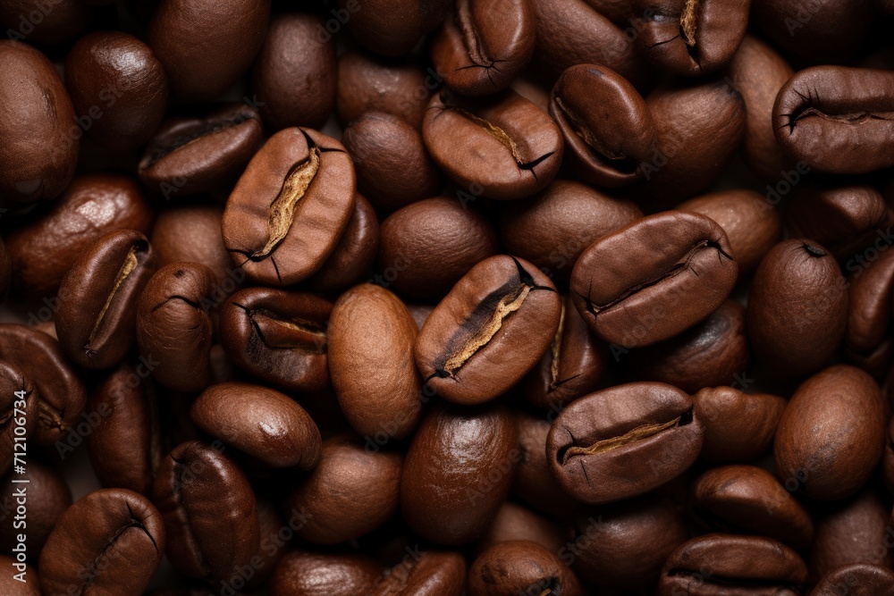 Coffee bean viewed up close against a textured background Coffee bean viewed up close against a textured background