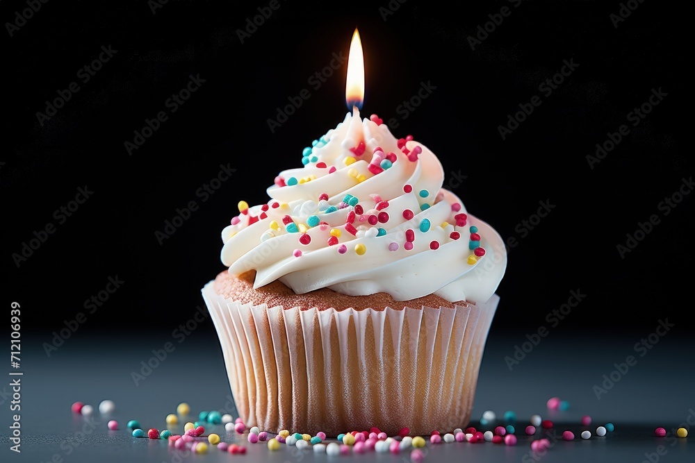 Cupcake for celebrating one s birth Cupcake for celebrating one s birth